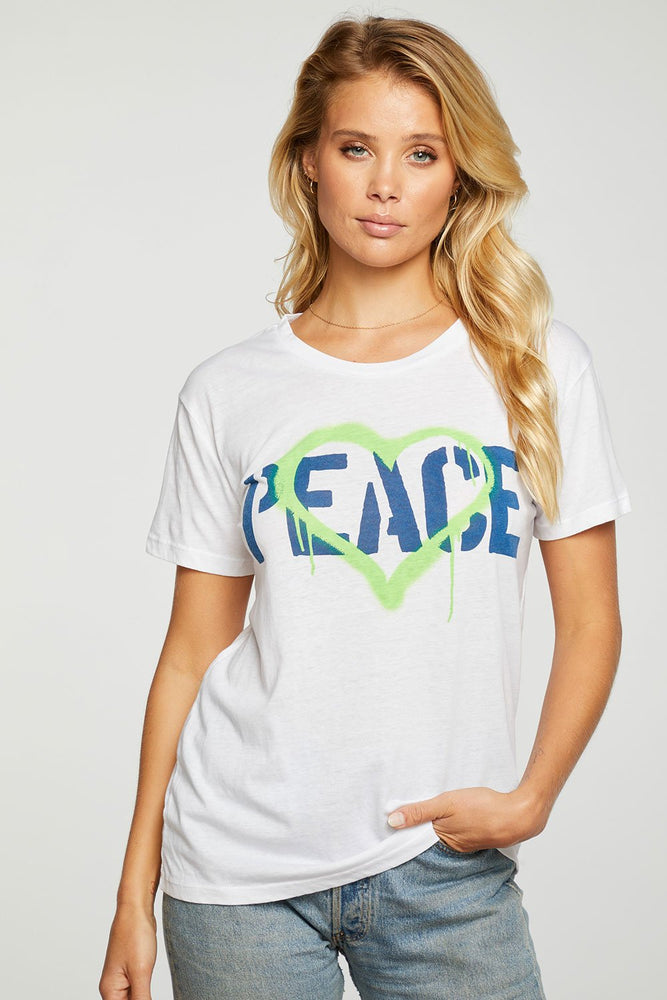 Chaser Peace Heart Tee - Eden Lifestyle