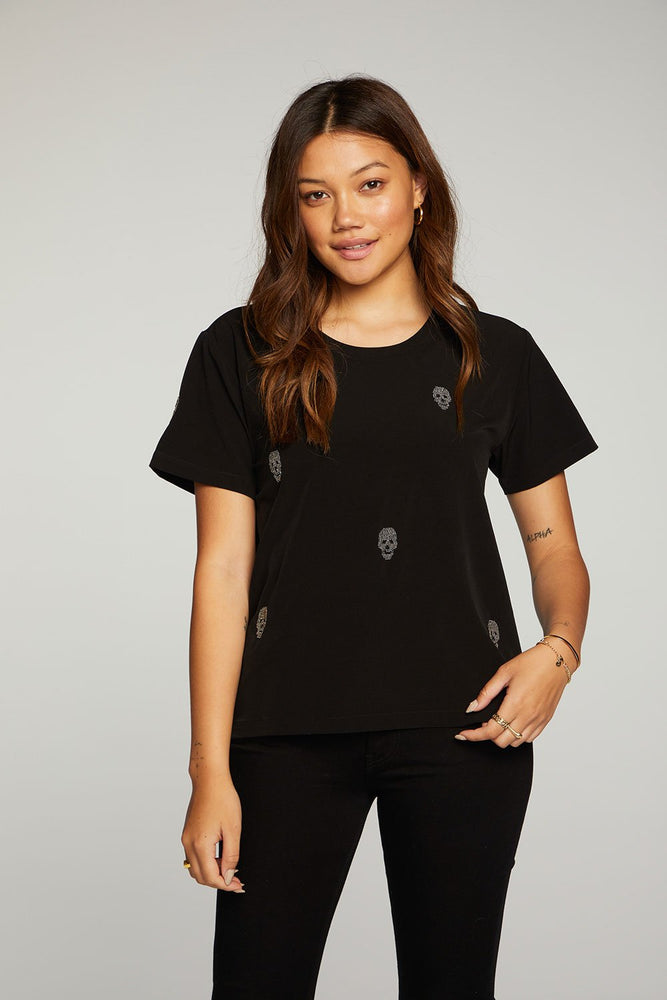 Chaser BEADED SKULLS SHORT SLEEVE TEE - Eden Lifestyle