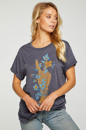 Chaser, Women - Tees,  Chaser Hand of Peace Graphic Tee