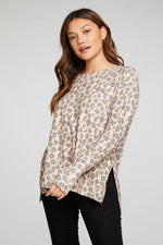 Chaser RPET BLISS KNIT LONG SLEEVE HI LO PULLOVER WITH THUMBHOLES - Eden Lifestyle