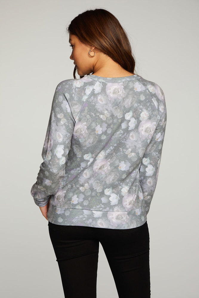 Chaser RPET BLISS KNIT LONG SLEEVE RAGLAN PULLOVER - Eden Lifestyle