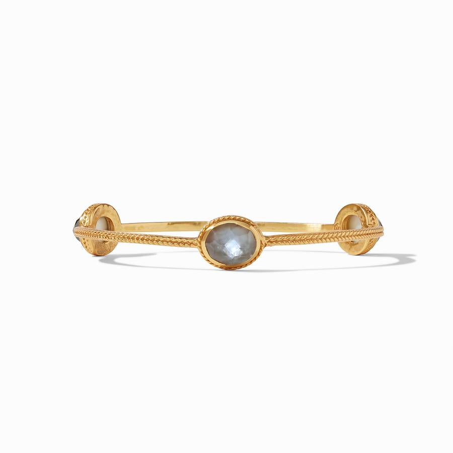 Julie Vos - Calypso Bangle Gold Iridescent Charcoal Blue - Eden Lifestyle