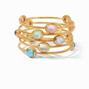 Julie Vos, Accessories - Jewelry,  Julie Vos - Calypso Bangle Iridescent Clear Crystal