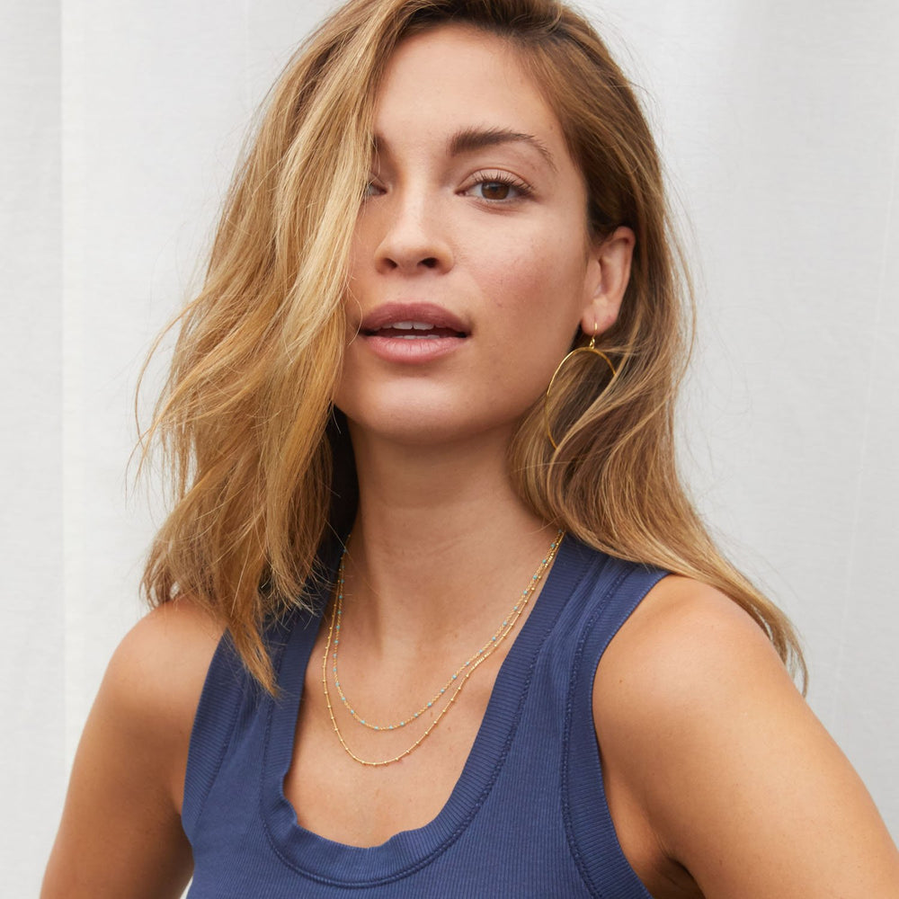Capri Layer Necklace Turquoise - Eden Lifestyle