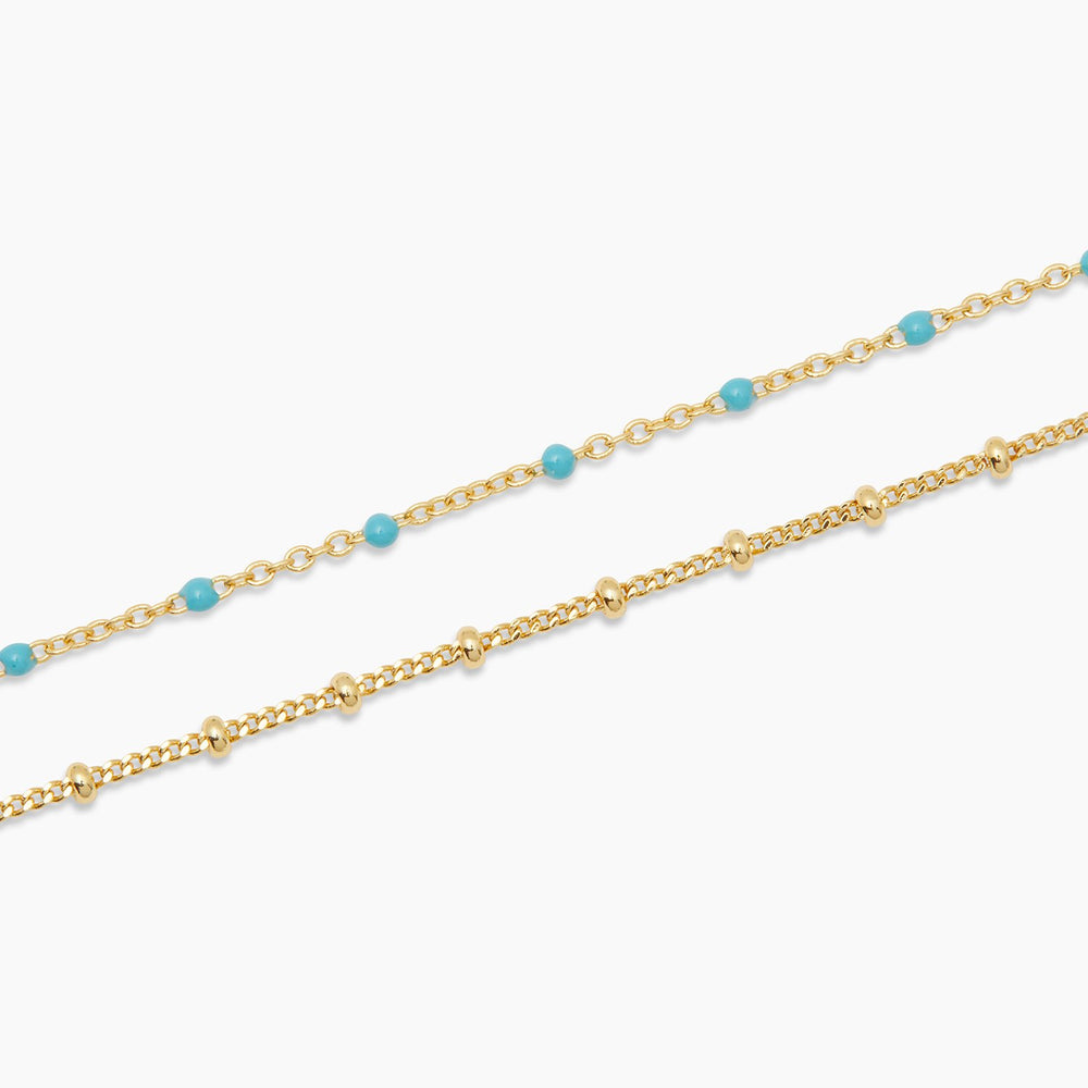 Capri Layer Necklace Turquoise - Eden Lifestyle