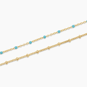 Capri Layer Necklace Turquoise - Eden Lifestyle