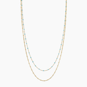 Capri Layer Necklace Turquoise - Eden Lifestyle