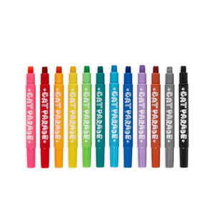 Cat Parade Gel Crayons - Set of 12 - Eden Lifestyle