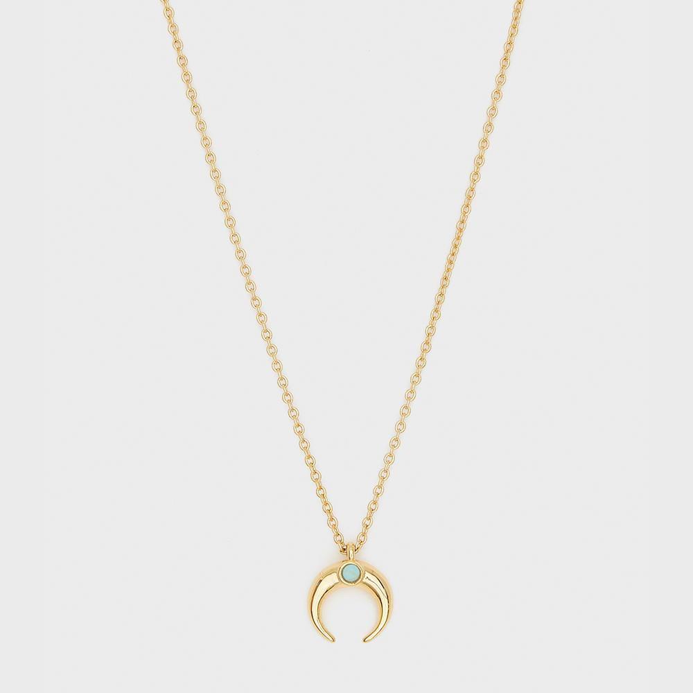 Gorjana, Accessories - Jewelry,  Gorjana - Cayne Crescent Charm Adjustable Necklace