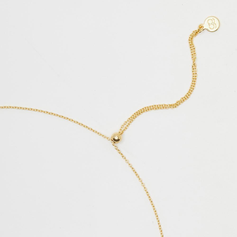 Gorjana cayne crescent pendant necklace on sale