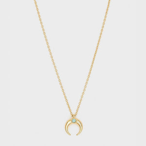 Cayne crescent pendant necklace discount