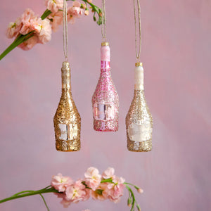 Champagne Bottle Ornament - Eden Lifestyle