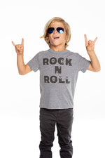 Chaser, Boy - Tees,  Chaser - Boys Triblend Short Sleeve Crew Neck Tee - Rock N Roll