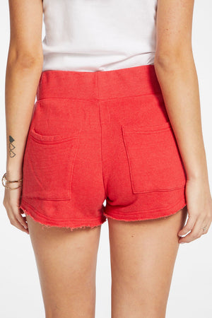 Chaser, Women - Shorts,  Chaser - Linen French Terry Easy Shorts with Pockets Cherry-Bomb