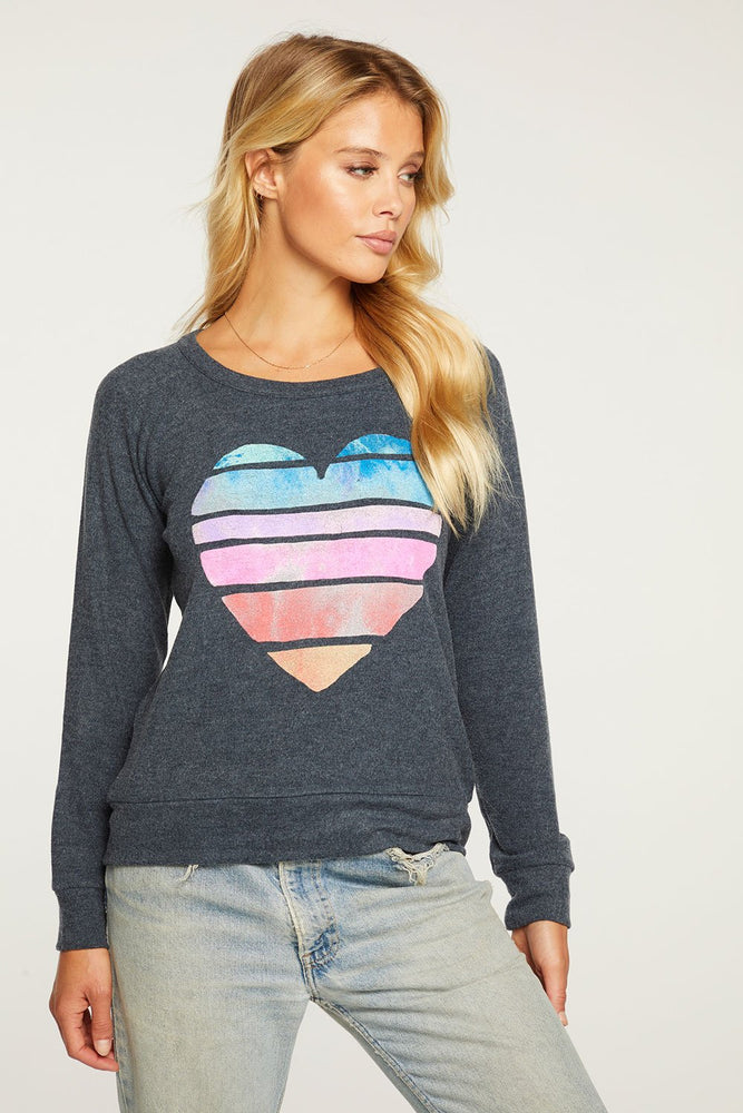 Chaser, Women - Shirts & Tops,  Chaser Painted Heart