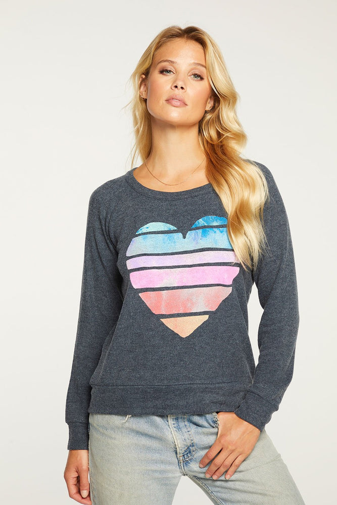 Chaser, Women - Shirts & Tops,  Chaser Painted Heart