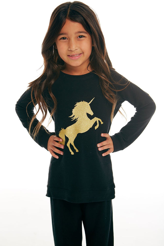 Chaser, Girl - Shirts & Tops,  Chaser - Golden Unicorn Pullover
