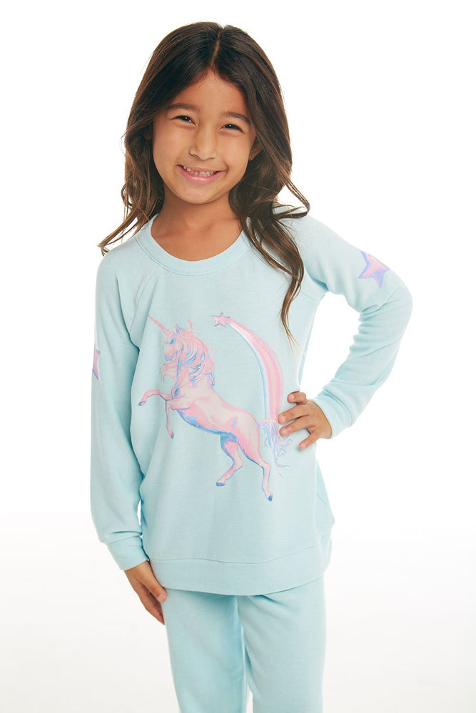 Chaser, Girl - Shirts & Tops,  Chaser - Iridescent Unicorn Pullover