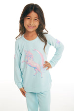 Chaser, Girl - Shirts & Tops,  Chaser - Iridescent Unicorn Pullover