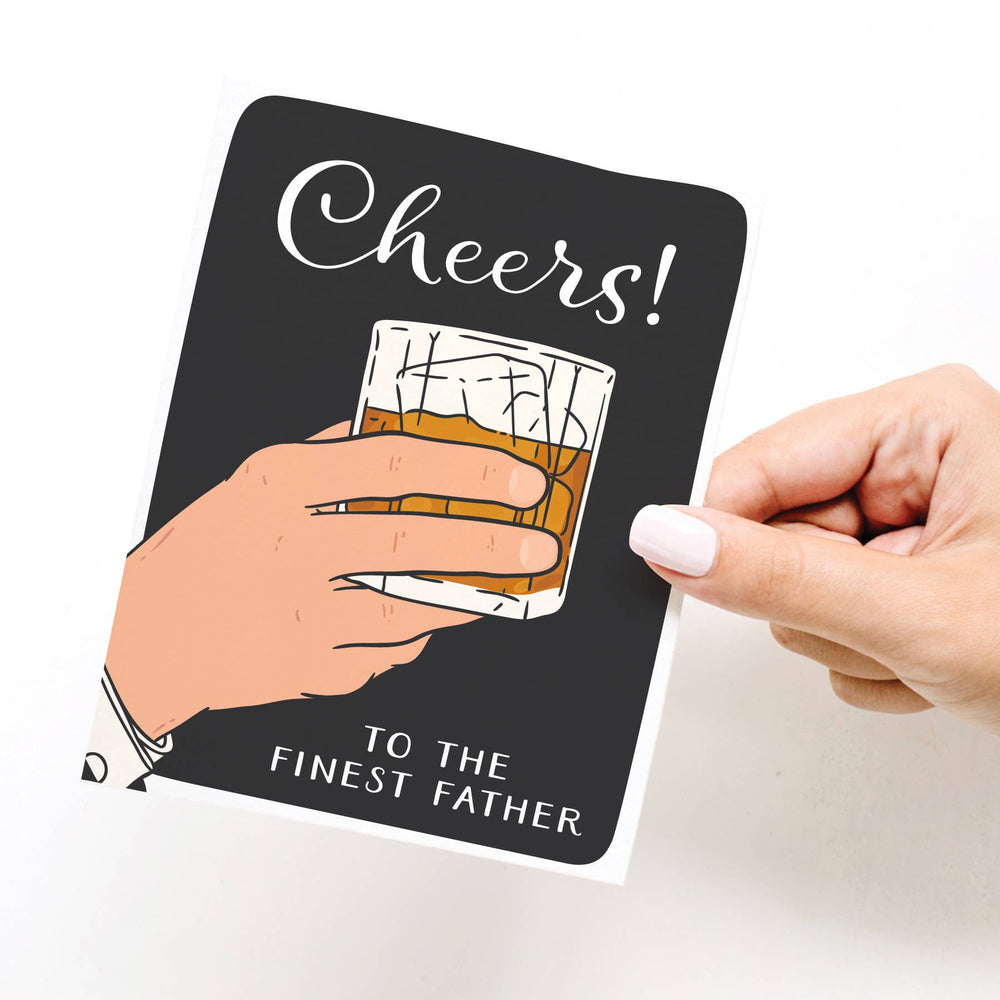 Cheers to the Finest Father Greeting Card - Eden Lifestyle