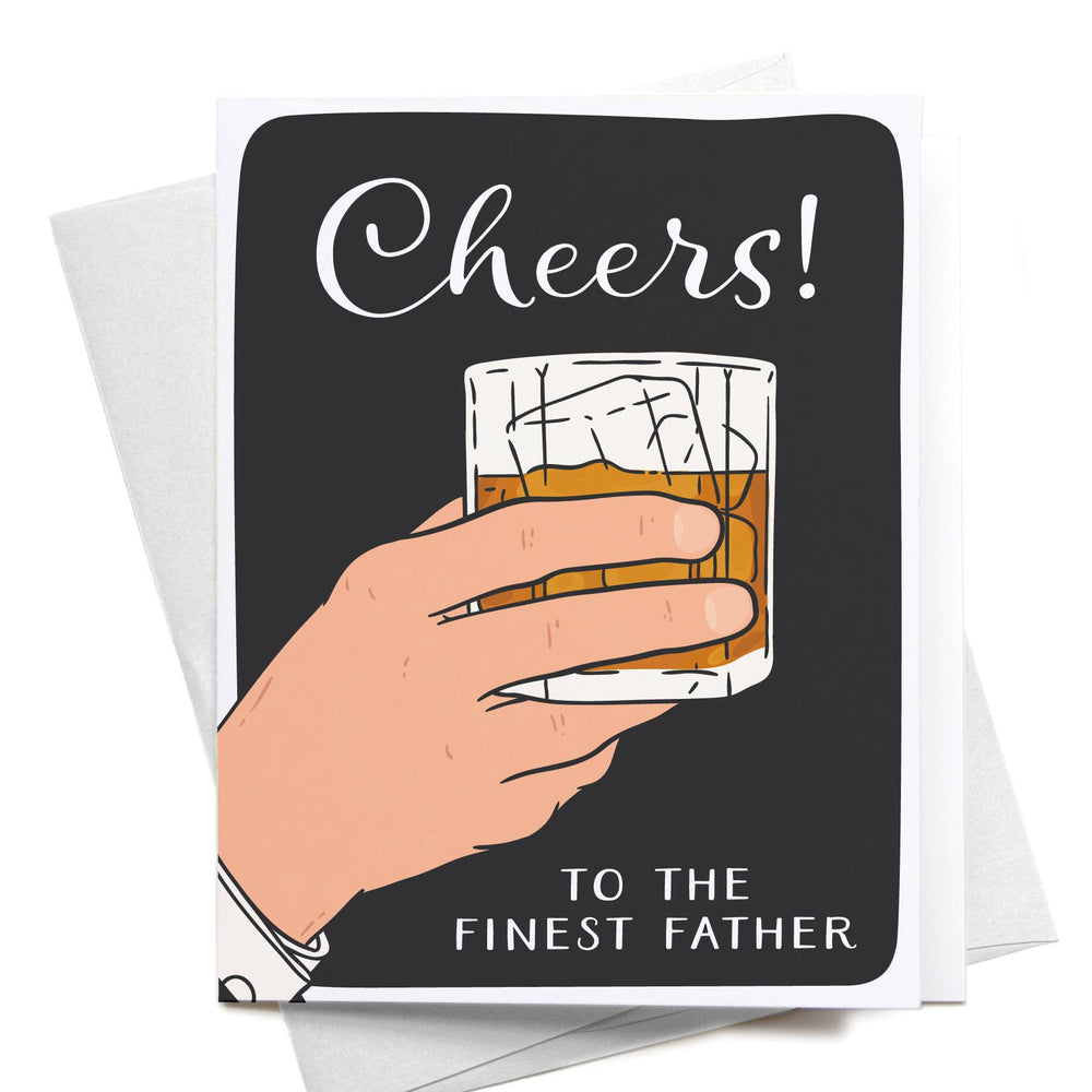 Cheers to the Finest Father Greeting Card - Eden Lifestyle