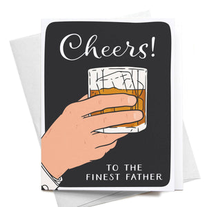 Cheers to the Finest Father Greeting Card - Eden Lifestyle