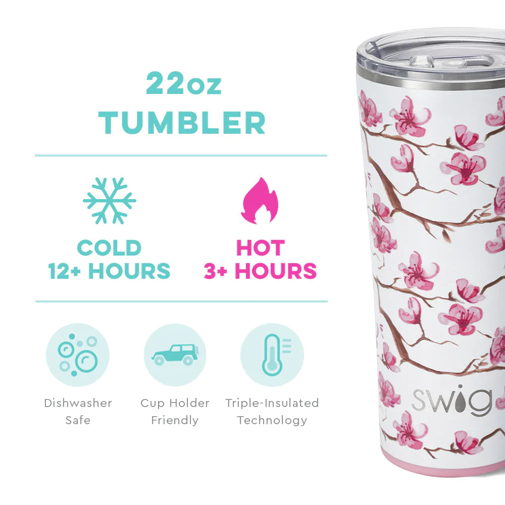 Swig Cherry Blossom Tumbler (22oz) - Eden Lifestyle