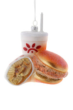 Fast Food Chicken Glass Ornament - Eden Lifestyle