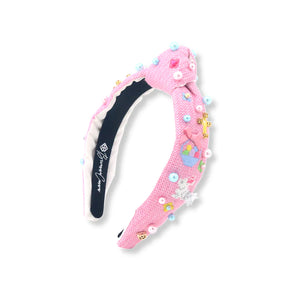 Child Size Pink Easter Cross-Stitch Headband - Eden Lifestyle