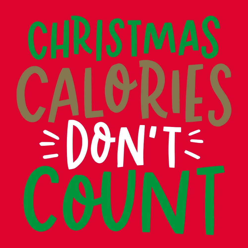 Christmas Calories Don't Count 3 ply Cocktail Napkins 20ct - Eden Lifestyle