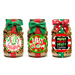 Chocolate Chip Christmas Holiday Cookie Quart Jars - Eden Lifestyle