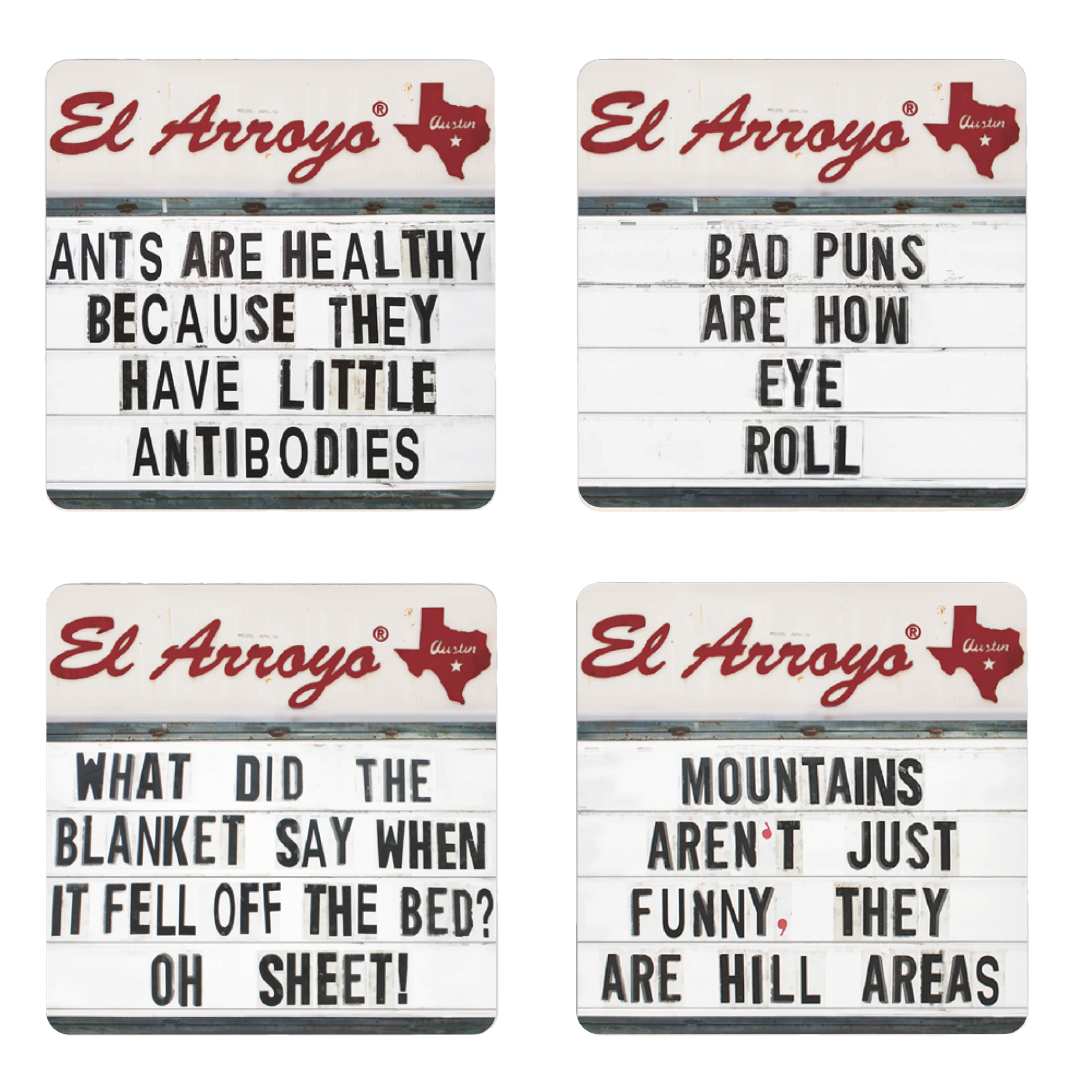 Coaster Set - Dad Jokes - Eden Lifestyle