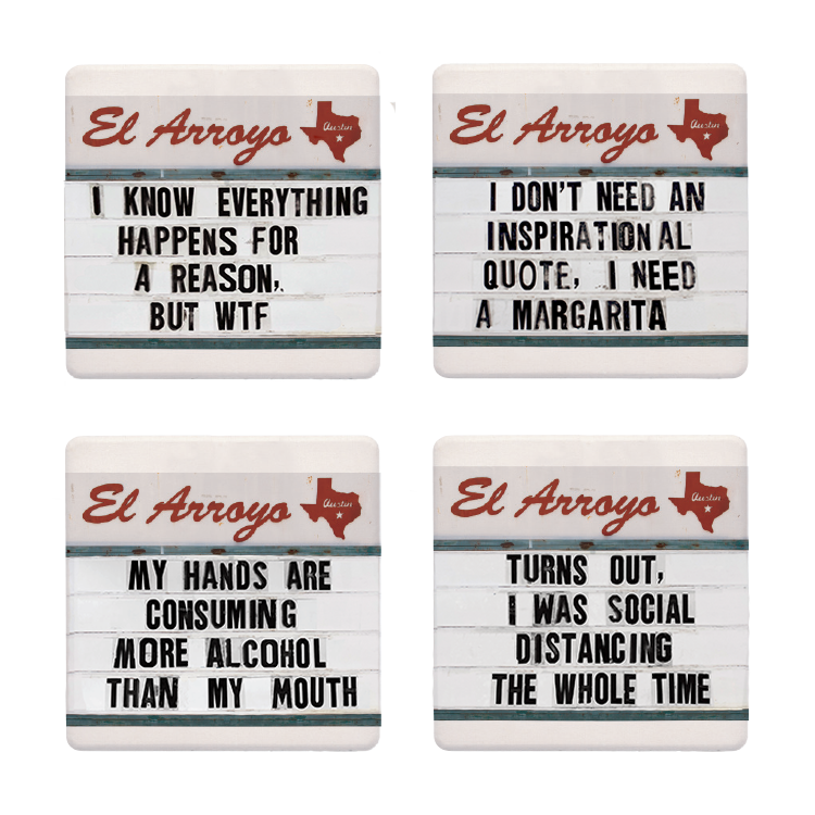 El Arroyo, Home - Decorations,  El Arroyo Social Distancing Coaster Set