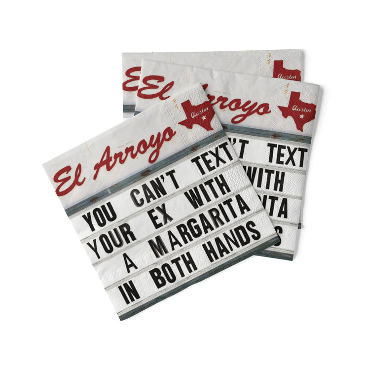 Cocktail Napkins (Pack of 20) - Can't Text Your Ex - Eden Lifestyle