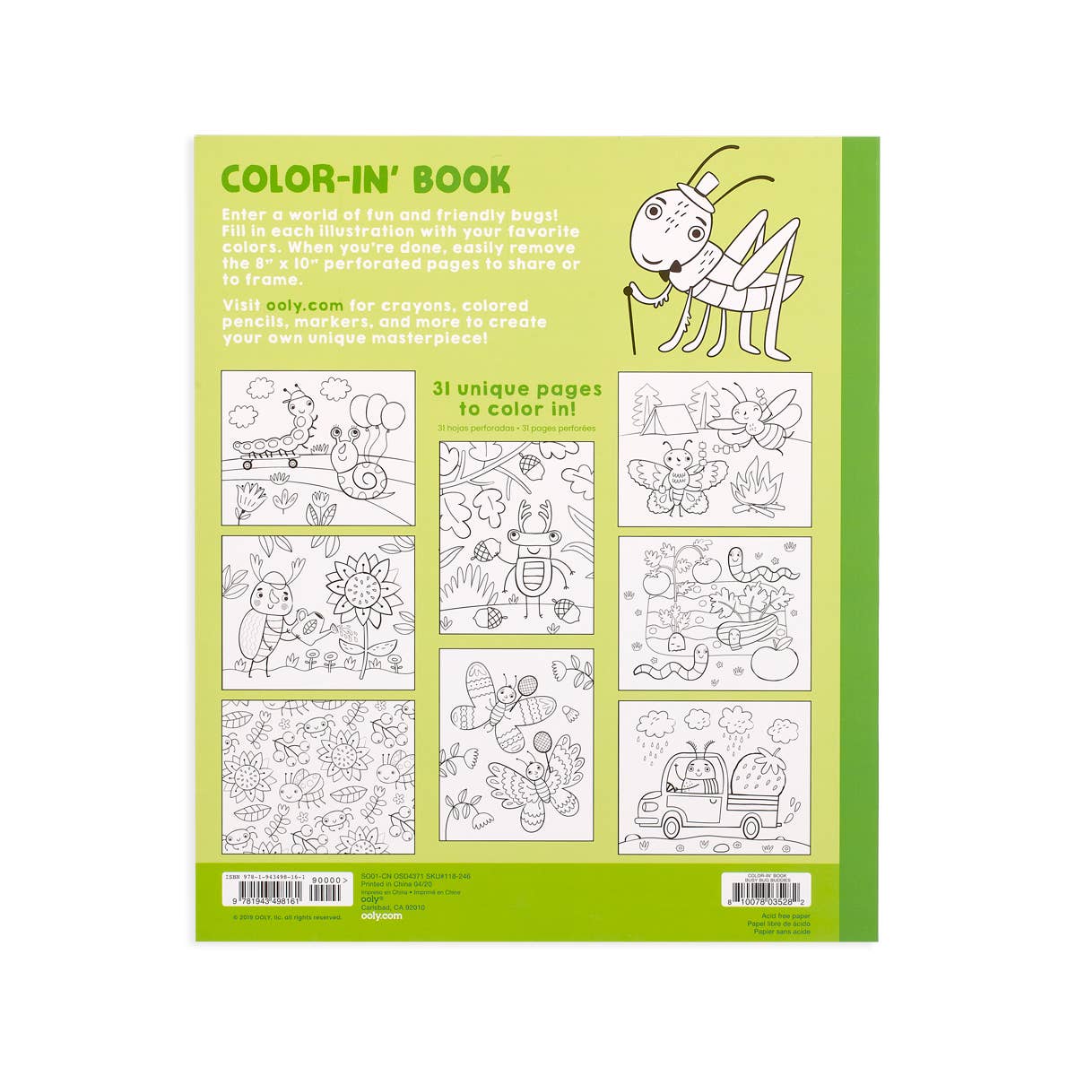 Color-in' Book: Busy Bug Buddies - Eden Lifestyle