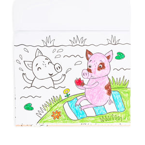 Color-in' Book: Little Farm Friends (8" x 10") - Eden Lifestyle