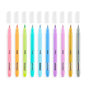 Color Lustre Metallic Brush Markers - Eden Lifestyle