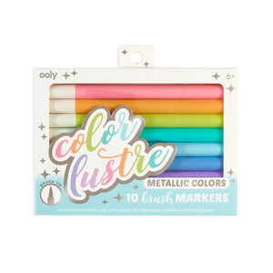 Color Lustre Metallic Brush Markers - Eden Lifestyle