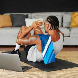 Cooling Sports Towel - Go Faster - Rapid Navy - Eden Lifestyle