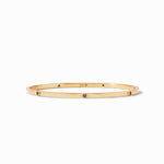 Julie Vos - Crescent Bangle Gold Charcoal Blue CZ - Eden Lifestyle