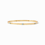 Julie Vos, Accessories - Jewelry,  Julie Vos - Crescent Gold Bangle Pacific Blue