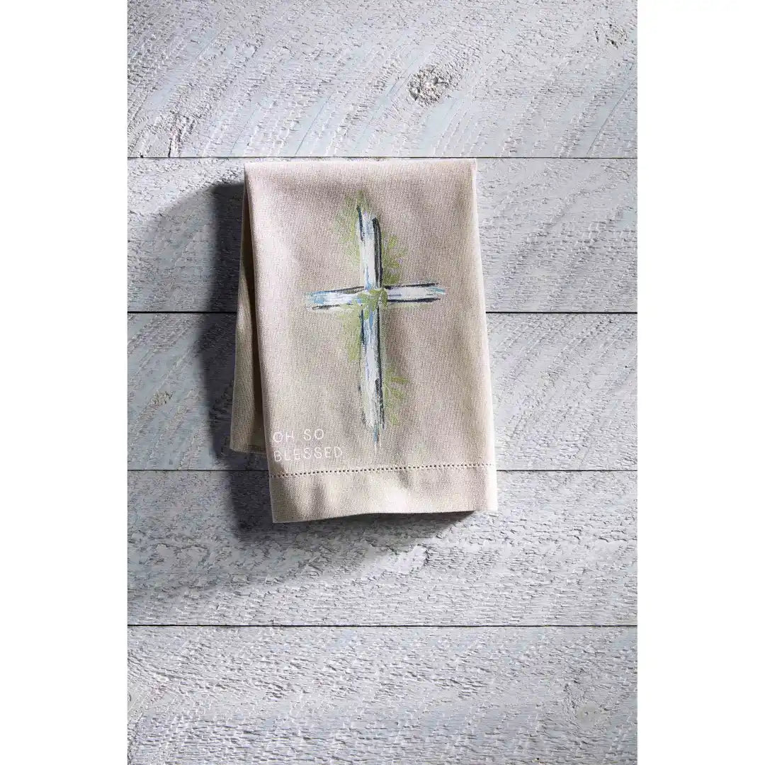 Cross Painted Towel - Eden Lifestyle