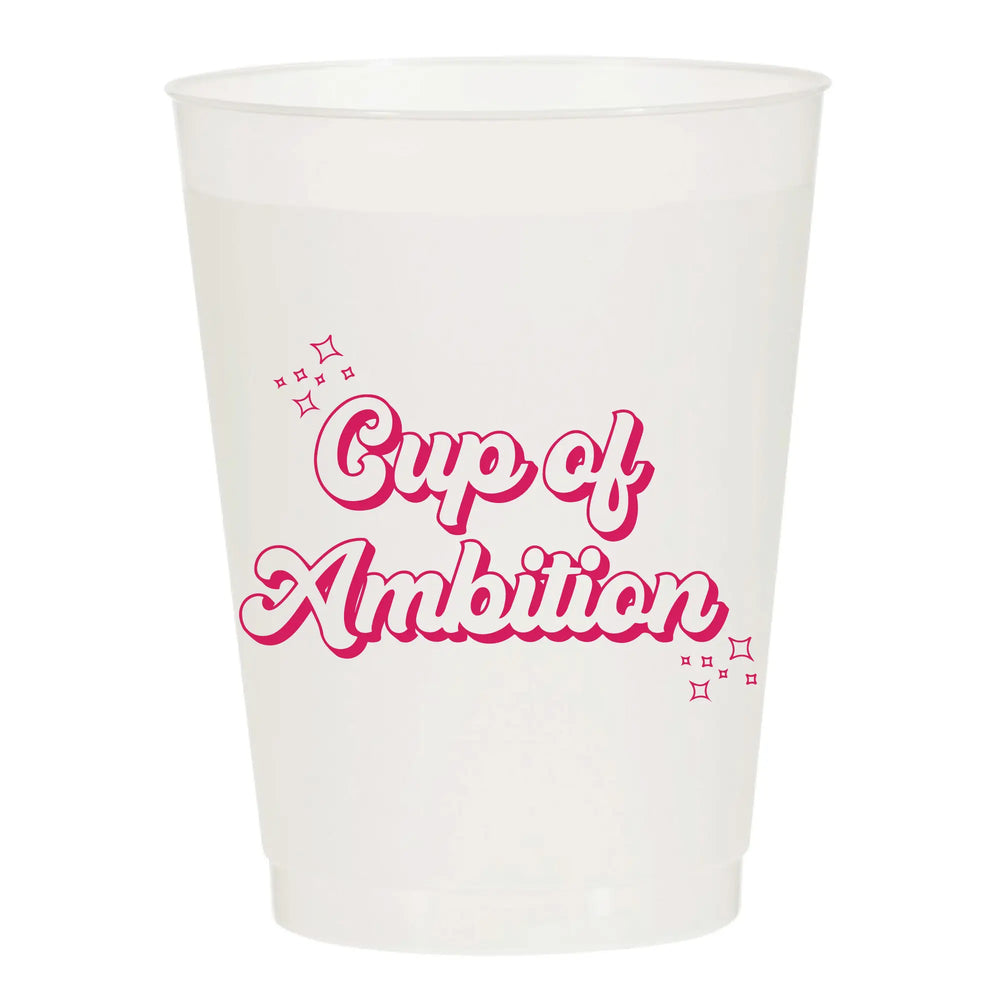 Cup Of Ambition Cheeky Vintage - Set of 10 Reusable Cups - Eden Lifestyle