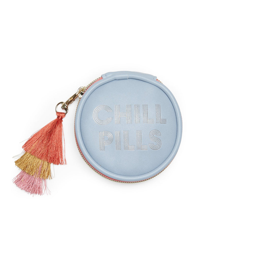 Eden Lifestyle Boutique, Gifts - Beauty & Wellness,  VEGAN LEATHER PILL BOX WITH TASSEL - CHILL PILLS