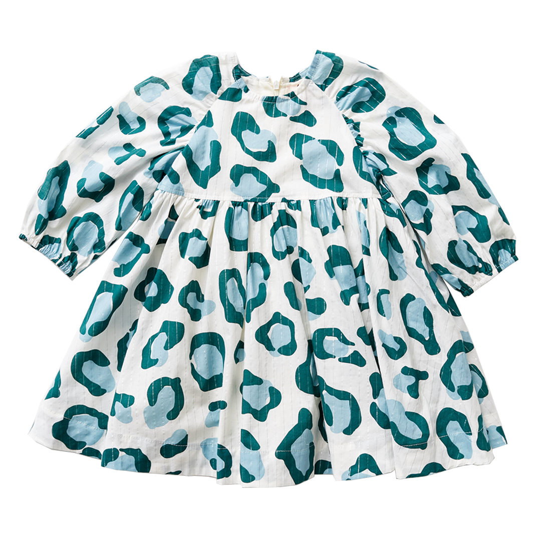 Pink Chicken Danielle Dress - Sage Leopard - Eden Lifestyle