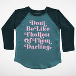 Tiny Whales, Girl - Tees,  Ting Whales Darling Raglan