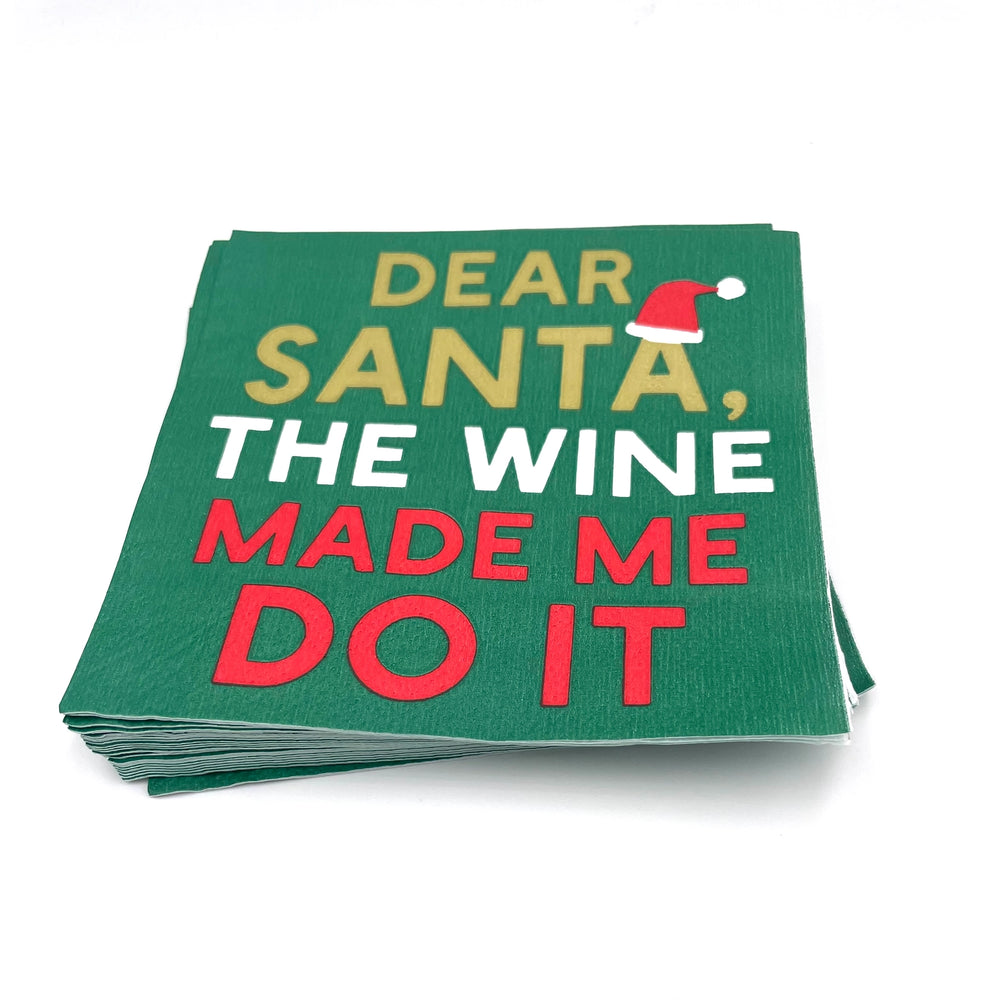 Dear Santa The Wine Made Me Do It - Eden Lifestyle