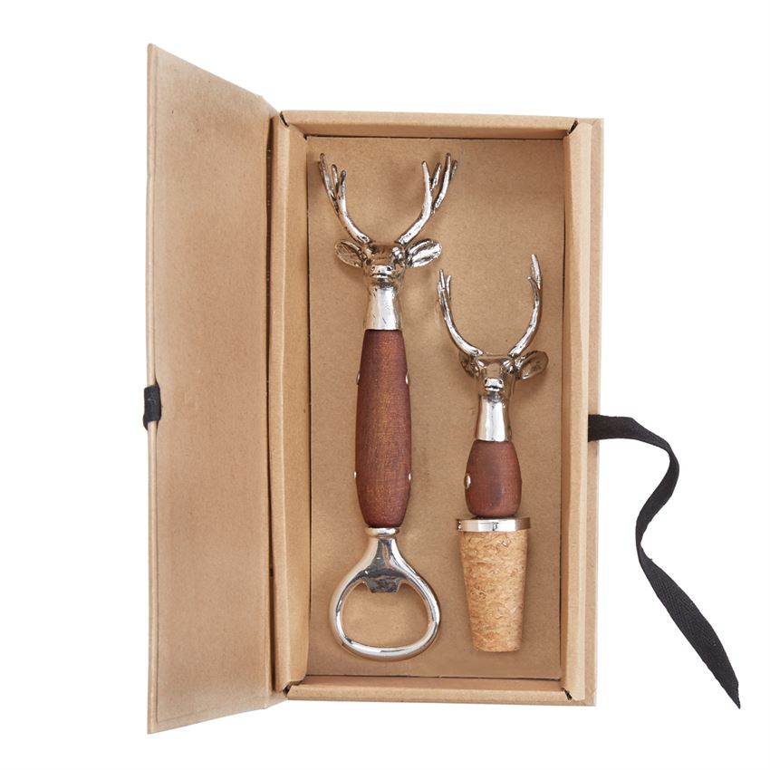 Mud Pie, Home - Serving,  Mud Pie - Deer Boxed Bar Set