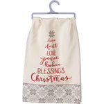 Eden Lifestyle, Home - Serving,  Dish Towel - Blessings Christmas