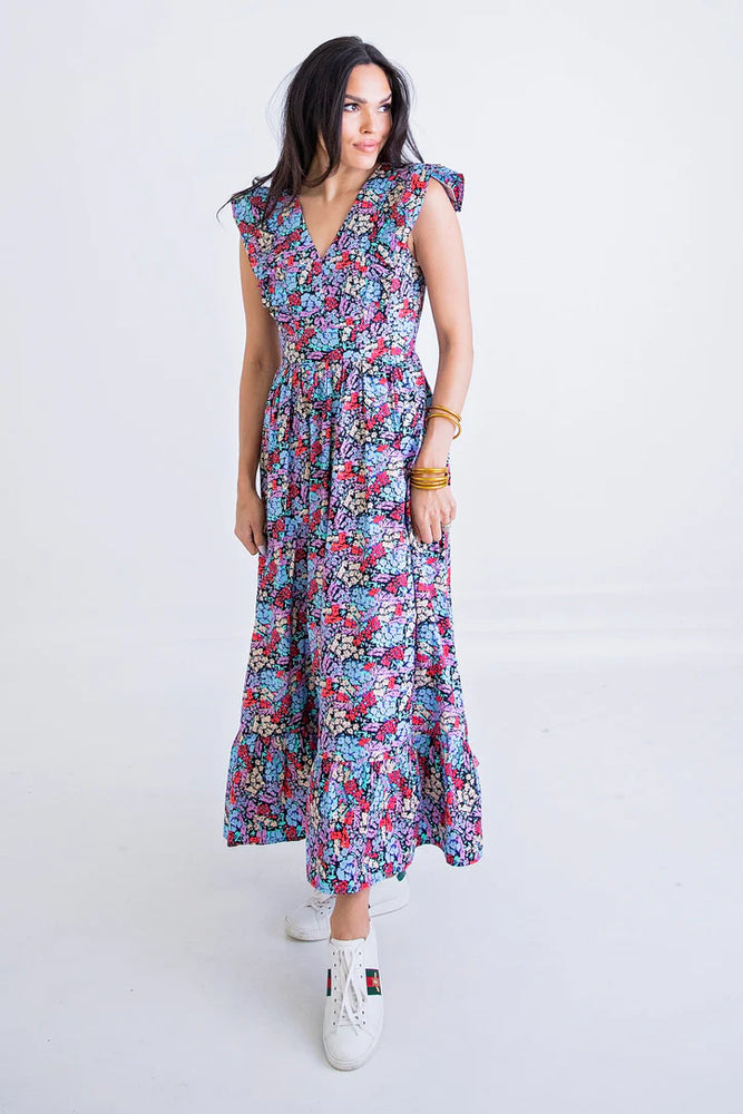 Ditzy Floral Poplin Ruffle Dress - Eden Lifestyle